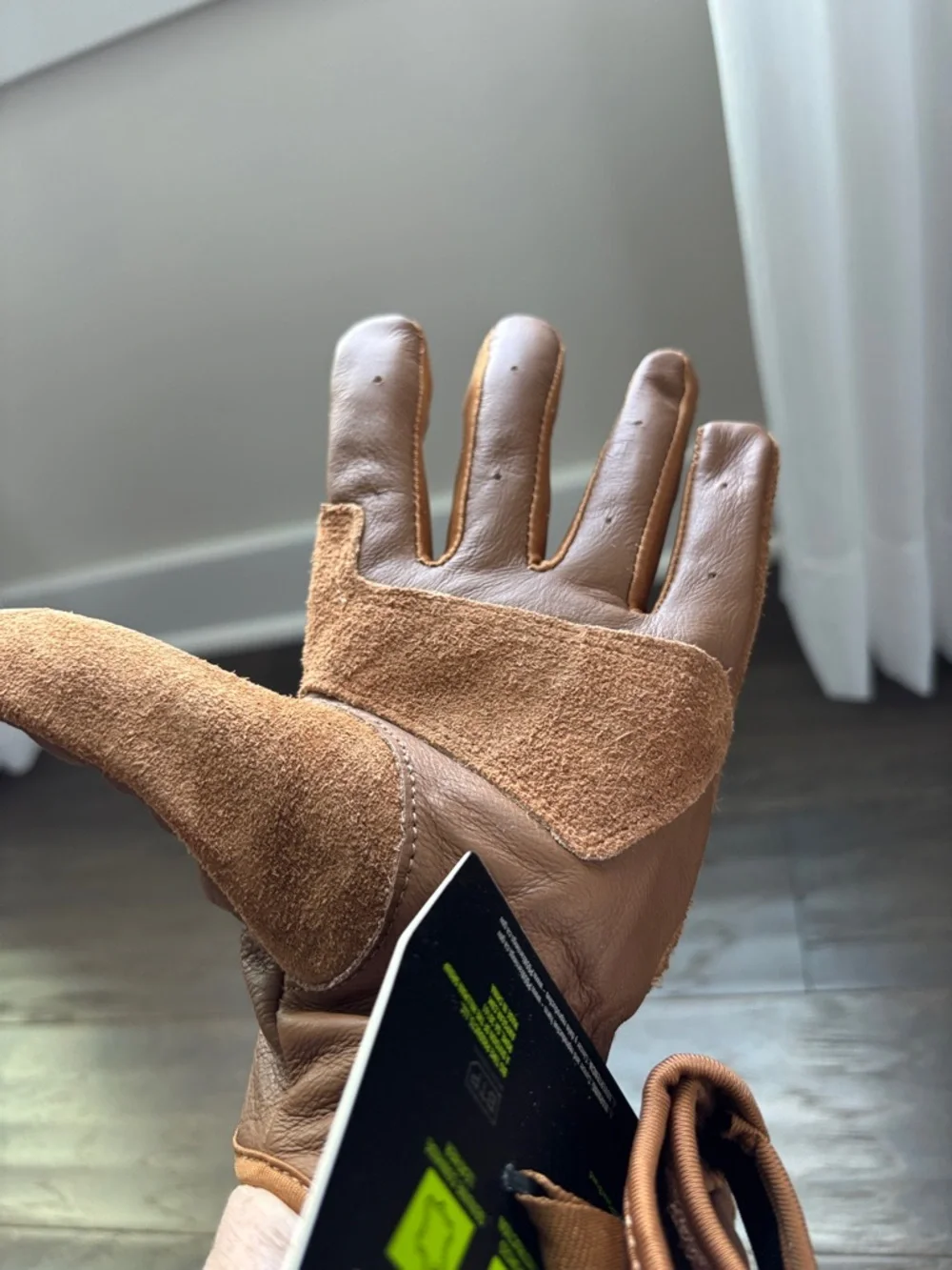 AWP High Performance Cowhide Leather,Velcro wrist ,work gloves